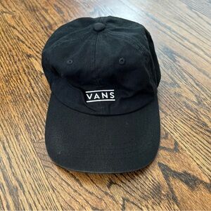 Vans Black Baseball/Skater Unisex Hat Adjustable Back Strap 100% Cotton OSFA